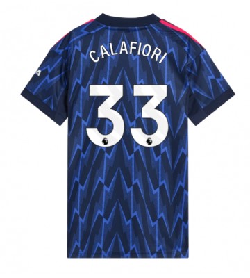 Arsenal Riccardo Calafiori #33 Bortatröja Dam 2025-26 Kortärmad